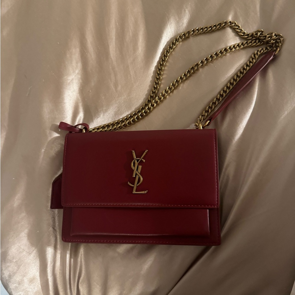 Yves Saint Laurent Red Chain Bag